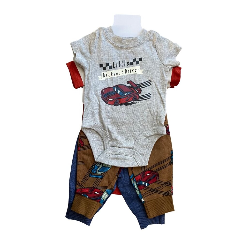 Carter's 4 Piece Short Sleeve Bodysuit & Jogger Pant Sets NEW WITH TAGS